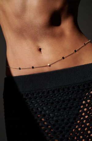 Gold-Tone Waist Chain - Chic Summer Body Jewelry
