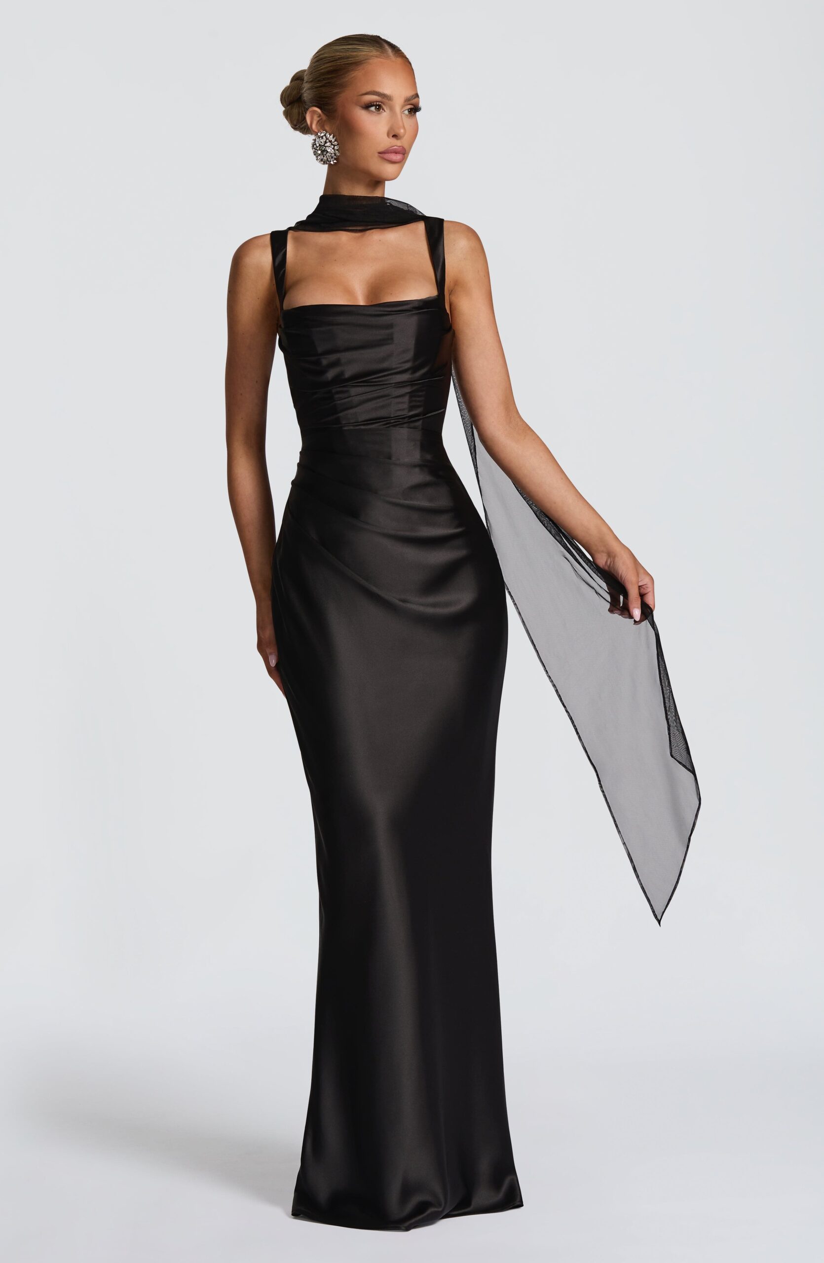 Black Fashion Wrap Double Edges - Image 4