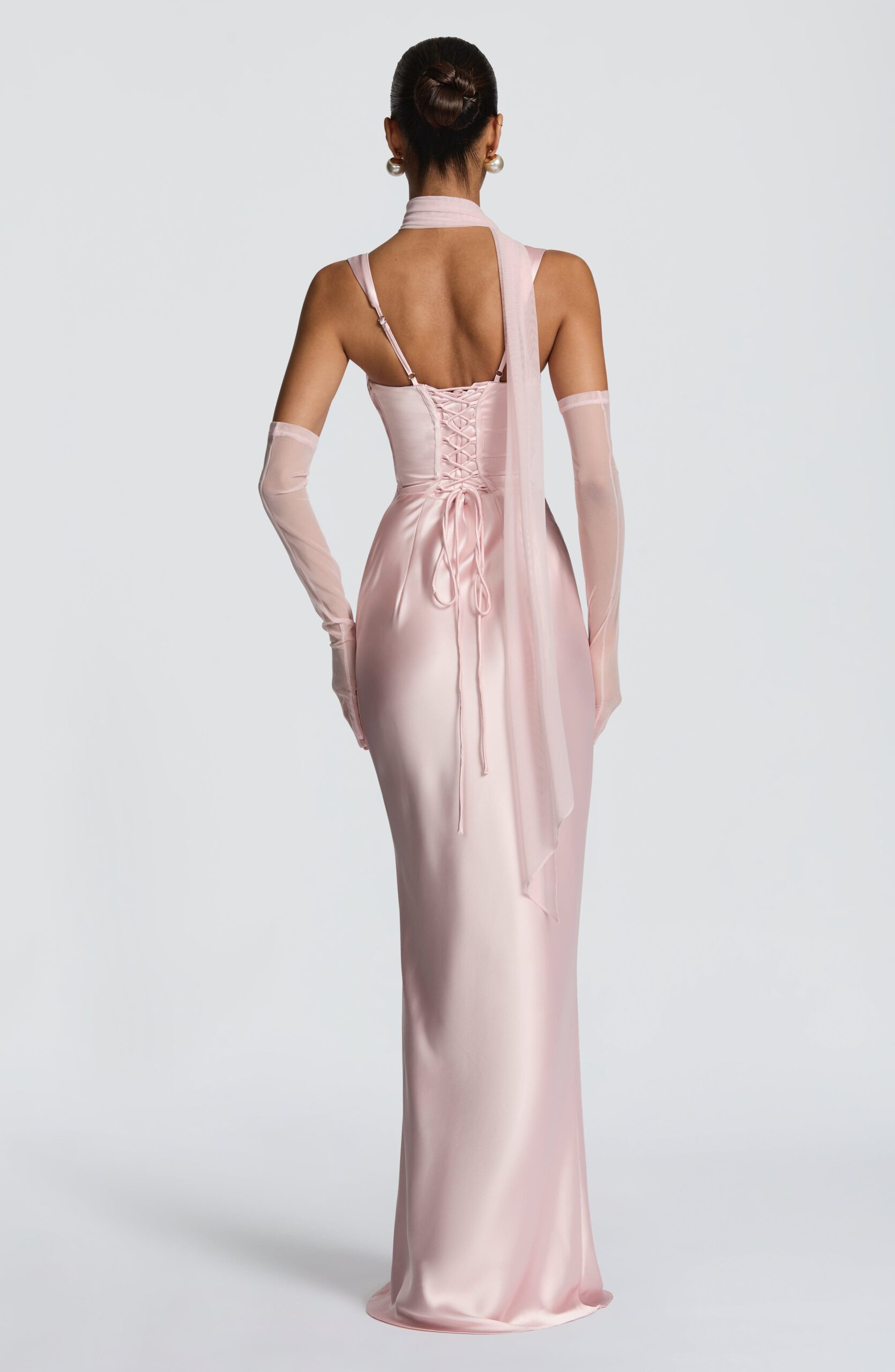 Lightweight Mesh Neck Scarf – Blush Fashion Accessory - Image 3