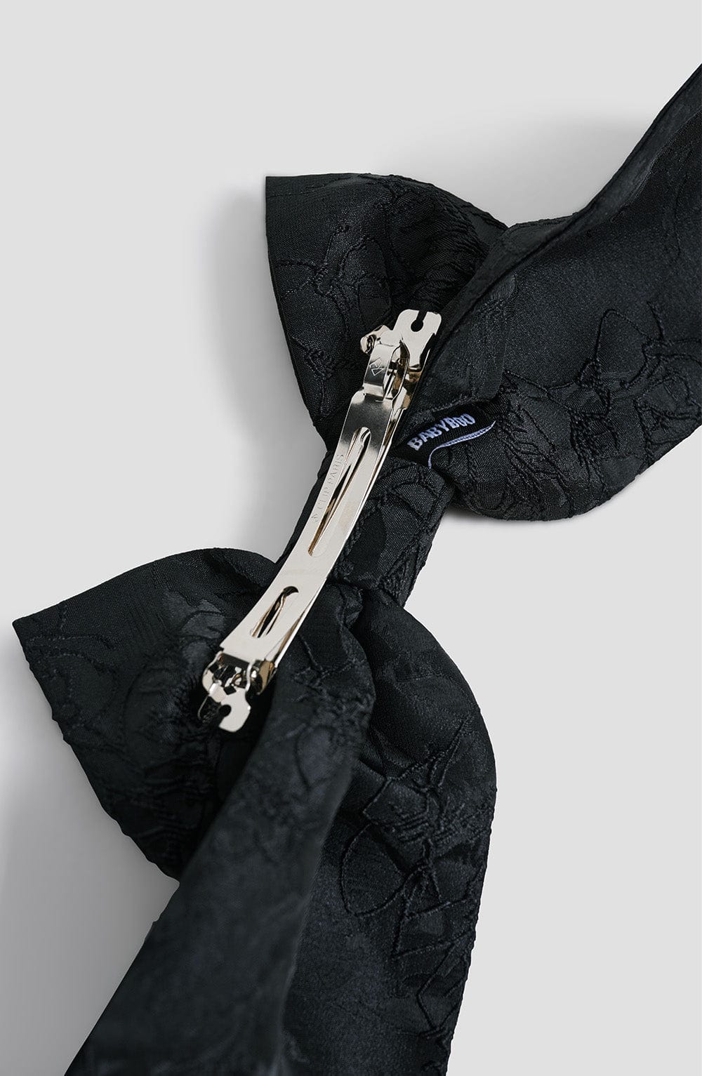 Floral Jacquard Hair Bow Clip for Women - Image 3