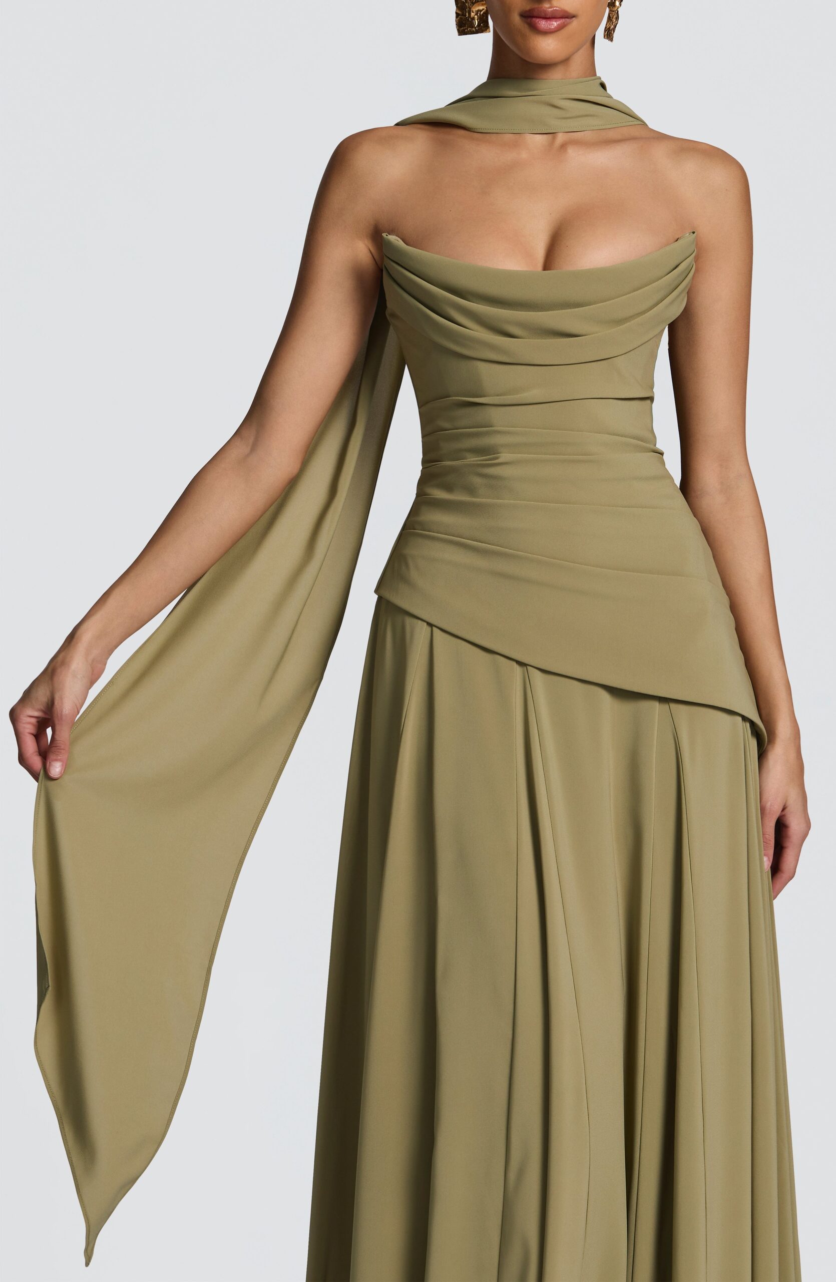 Lightweight Chiffon Shawl Sage Green